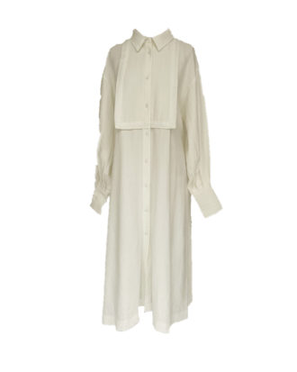 white summer long shirt