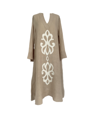 Linen hand crafted kaftan