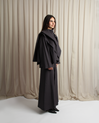 Scarf attached set