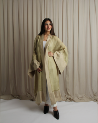 Olive green bisht
