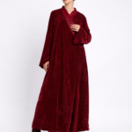 Textured Velvet Bisht