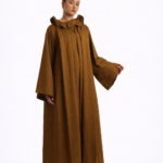 Mustard high neck dress